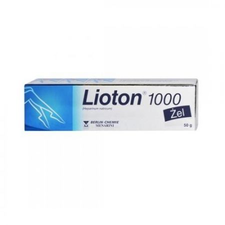 Lioton 1000, 8,5 mg/g 1000 j.m./g żel, 50 g + Bez recepty | Serce i krążenie | Żylaki i obrzęki ++ Berlin Chemie