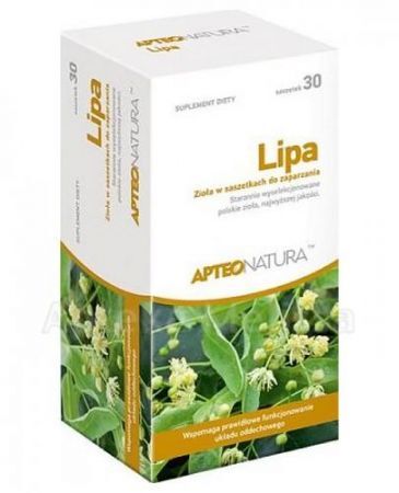 Lipa Fix, zioła w saszetkach do zaparzania, 30 szt. APTEO NATURA + Bez recepty | Homeopatia i zioła | Herbaty i soki ++ Synoptis Pharma