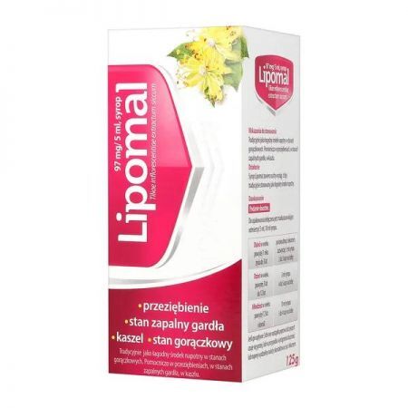 Lipomal, 97 mg/5 ml syrop, 125 g + Bez recepty | Przeziębienie i grypa | Preparaty wspomagające ++ Aflofarm