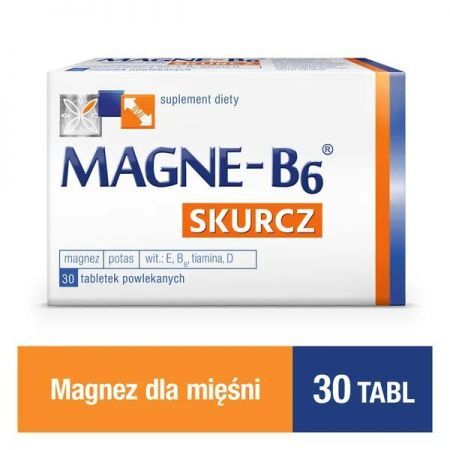 Magne-B6 Skurcz, tabletki powlekane, 30 szt + Bez recepty | Witaminy i minerały | Magnez i potas ++ Sanofi Aventis