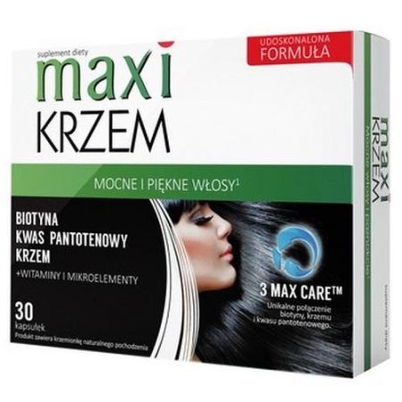 Maxi Krzem, kapsułki, 30 szt. Colfarm + Bez recepty | Skóra, włosy i paznokcie ++ Zakłady Farm. Colfarm