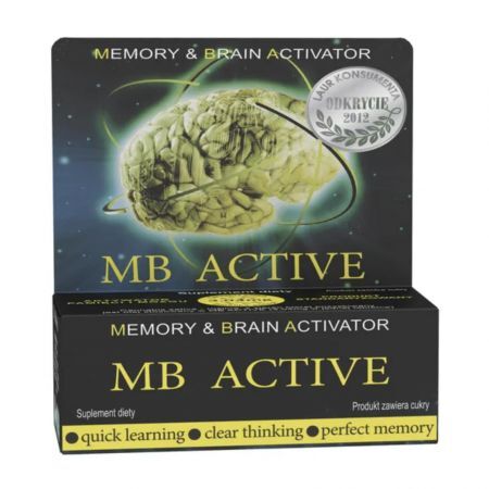 MB Active, tabletki, 20 szt. + Bez recepty | Pamięć i koncentracja ++ Uniphar