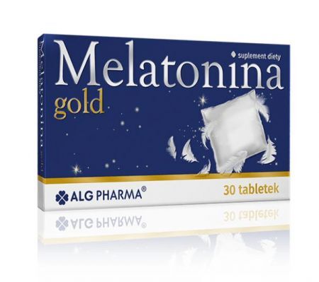 Melatonina gold, tabletki, 30 szt. ALG Pharma + Bez recepty | Uspokajające i nasenne | Spokojny sen ++ Alg Pharma