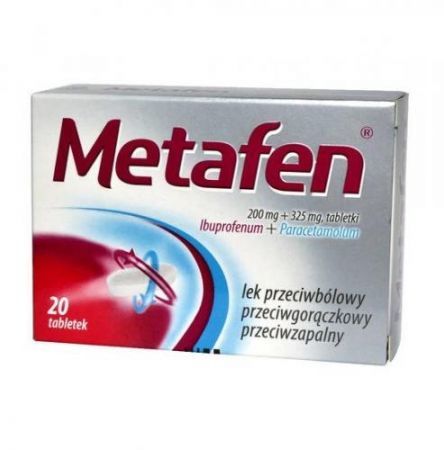 Metafen, tabletki, 20 szt + Bez recepty | Przeziębienie i grypa | Gorączka ++ Polpharma