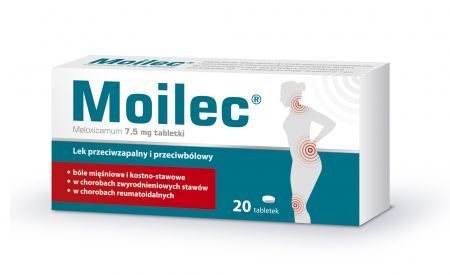 Moilec, 7,5 mg tabletki, 20 szt. + Bez recepty | Kości, stawy, mięśnie | Ból mięśni i stawów ++ Gedeon Richter
