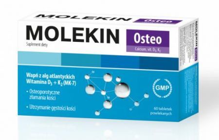 Molekin Osteo, tabletki powlekane, 60 szt. + Bez recepty | Kości, stawy, mięśnie | Na mocne kości ++ Natur Produkt Zdrovit