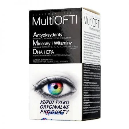 MultiOFTI, kapsułki miękkie, 30 szt. + Bez recepty | Oczy i wzrok | Witaminy na oczy ++ +Pharma Polska