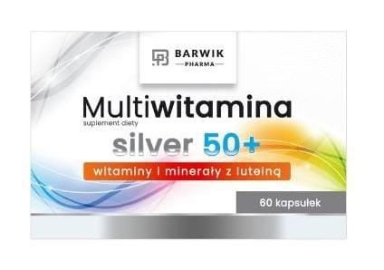Multiwitamina Silver 50+, kapsułki, 60 szt. + Bez recepty | Witaminy i minerały | Dla seniorów ++ F.h.u. Barwik Pharma Barbara Wiktor