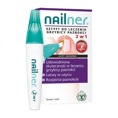 Nailner, sztyft do leczenia grzybicy paznokci 2w1, 4 ml DATA WAŻNOŚCI 31.05.2022 + Kosmetyki i dermokosmetyki | Problemy skórne | Grzybica ++ Vitamed