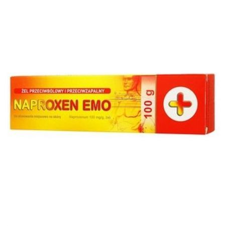 Naproxen Emo, 100 mg/g żel, 100 g + Bez recepty | Kości, stawy, mięśnie | Ból mięśni i stawów ++ Emo-Farm