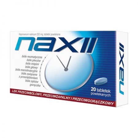 Naxii, 220 mg tabletki powlekane, 20 szt. + Bez recepty | Kości, stawy, mięśnie | Ból mięśni i stawów ++ Us Pharmacia