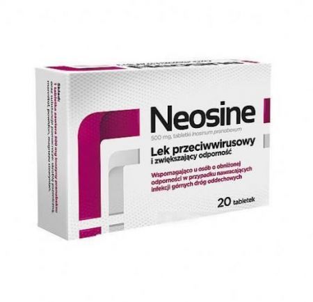 Neosine, 500 mg tabletki, 20 szt + Bez recepty | Przeziębienie i grypa | Preparaty wspomagające ++ Aflofarm