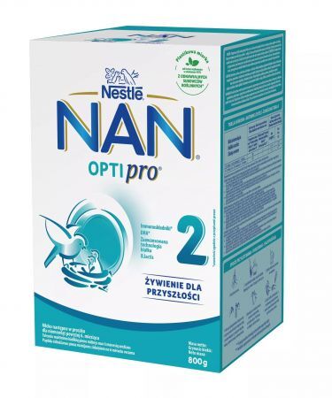 Nestle NAN Optipro 2, mleko następne powyżej 6 miesiąca, 800 g + Mama i dziecko | Żywienie dziecka | Mleka modyfikowane ++ Nestle