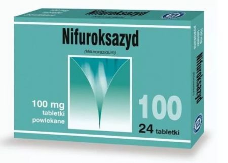 Nifuroksazyd Hasco, 100 mg tabletki powlekane, 24 szt. + Bez recepty | Przewód pokarmowy i trawienie | Biegunka ++ Hasco