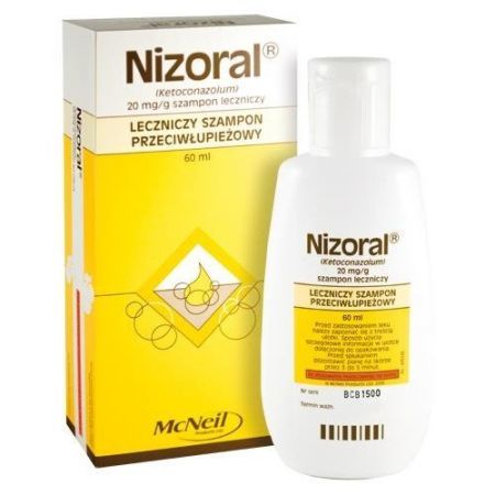 Nizoral, 20 mg/g szampon leczniczy, 60 ml + Kosmetyki i dermokosmetyki | Problemy skórne | Łupież ++ Johnson &amp; Johnson