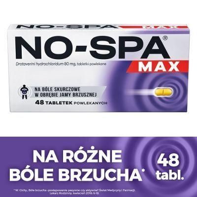 No-Spa Max, 80 mg tabletki powlekane, 48 szt. + OPELLA HEALTHCARE POLAND