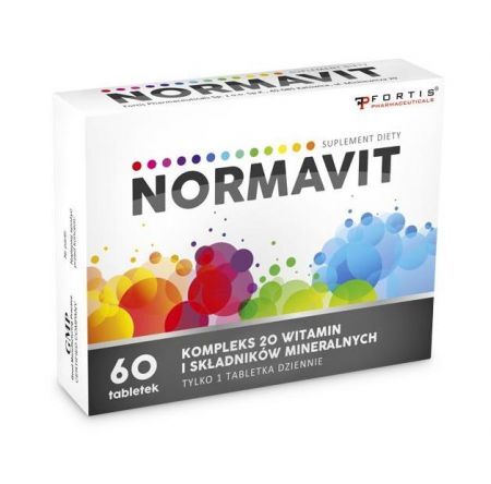 Normavit - 60tabl. + Bez recepty | Witaminy i minerały ++ Fortis