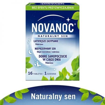 Novanoc Naturalny Sen, tabletki, 16 szt. + Bez recepty | Uspokajające i nasenne | Spokojny sen ++ Sanofi Aventis