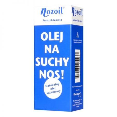 Nozoil, aerozol do nosa, 10 ml + Bez recepty | Przeziębienie i grypa | Katar i zapalenie zatok ++ Pharmacure