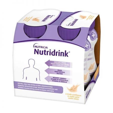 Nutridrink, płyn o smaku waniliowym, 125 ml x 4 szt. + Bez recepty | Żywienie medyczne ++ Nutricia