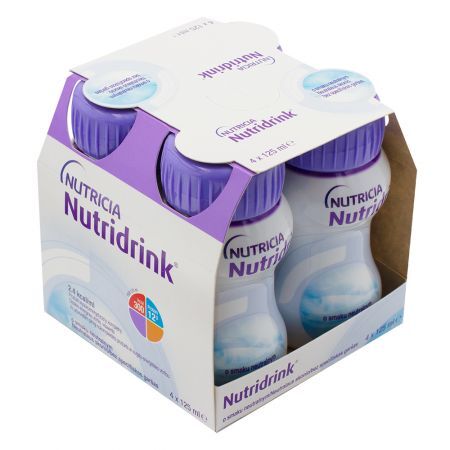 Nutridrink, płyn smak neutralny, 4 x 125 ml + Bez recepty | Żywienie medyczne ++ Nutricia