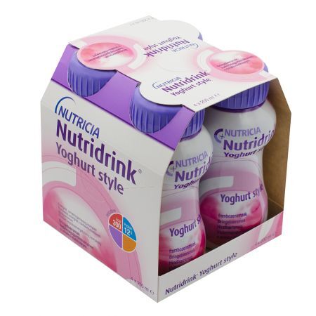 Nutridrink Yoghurt style, płyn o smaku malinowym, 4 x 200 ml + Bez recepty | Żywienie medyczne ++ Nutricia