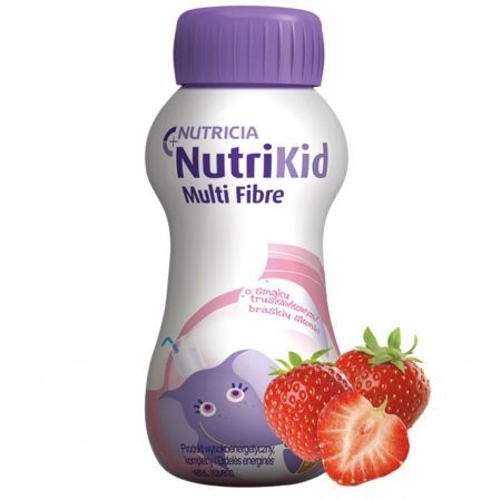 NutriKid Multi Fibre, płyn o smaku truskawkowym, 200 ml + Bez recepty | Przewód pokarmowy i trawienie | Zaparcia ++ Nutricia