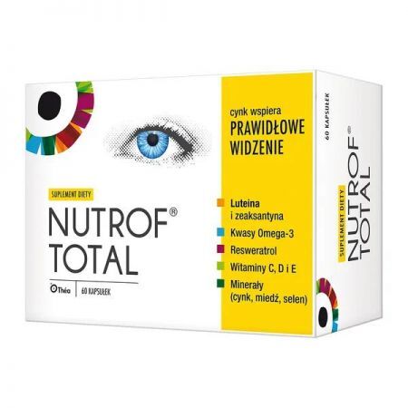 Nutrof Total, kapsułki z witaminą D3, 60 szt. + Bez recepty | Oczy i wzrok | Witaminy na oczy ++ Thea