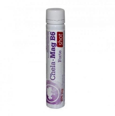 Olimp Chela-Mag B6 Forte Shot, płyn smak wiśniowy 25 ml, 1 ampułka + Bez recepty | Witaminy i minerały | Magnez i potas ++ Olimp Laboratories