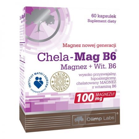 Olimp Chela-Mag B6, kapsułki, 60 szt. + Bez recepty | Witaminy i minerały | Magnez i potas ++ Olimp Laboratories