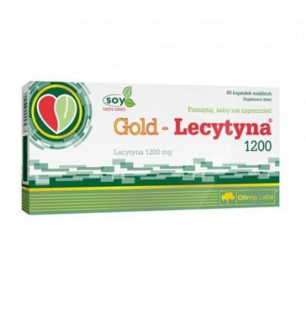 Olimp Gold-Lecytyna 1200, kapsułki, 60 szt. + Bez recepty | Pamięć i koncentracja ++ Olimp Laboratories