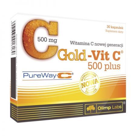 Olimp Gold-Vit C 500 plus Pure Way C, kapsułki, 30 szt. + Bez recepty | Witaminy i minerały | Witamina C ++ Olimp Laboratories