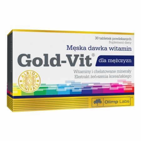 Olimp Gold-Vit dla mężczyzn, tabletki powlekane, 30 szt. + Bez recepty | Witaminy i minerały | Dla mężczyzn ++ Olimp Laboratories