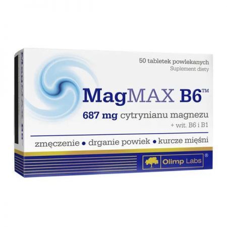 Olimp MagMAX B6, tabletki powlekane, 50 szt. + Bez recepty | Uspokajające i nasenne | Nerwy i stres ++ Olimp Laboratories