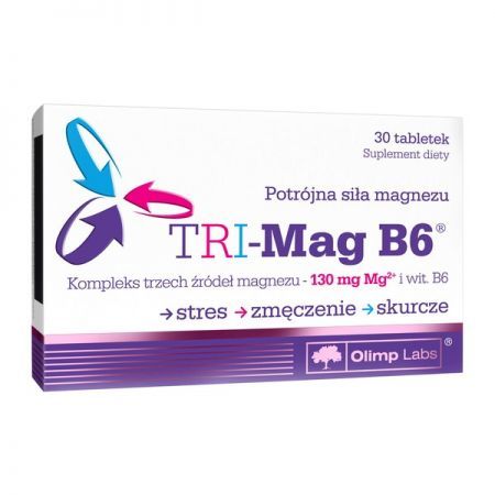 Olimp Tri-Mag B6, tabletki, 30 szt. + Bez recepty | Witaminy i minerały | Magnez i potas ++ Olimp Laboratories