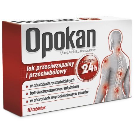 Opokan, 7,5 mg tabletki, 30 szt + Bez recepty | Kości, stawy, mięśnie | Ból mięśni i stawów ++ Aflofarm