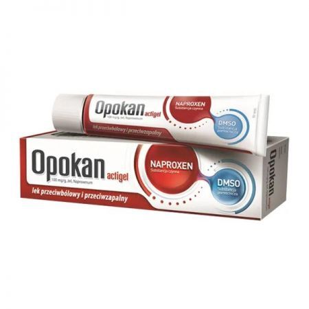 Opokan Actigel, 10% (100 mg/g) żel, 50 g + Bez recepty | Kości, stawy, mięśnie | Ból mięśni i stawów ++ Aflofarm