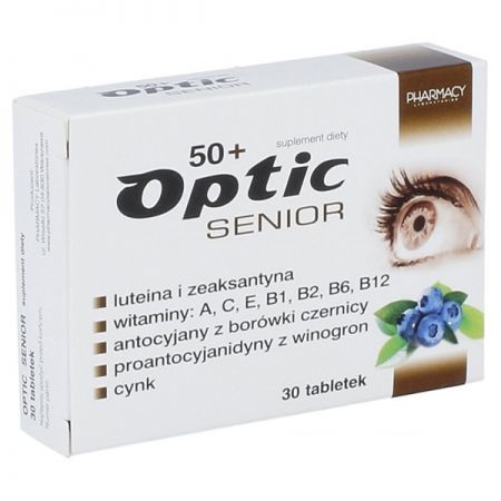 Optic Senior 50+, tabletki, 30 szt. + Bez recepty | Oczy i wzrok | Witaminy na oczy ++ Pharmacy Laboratories