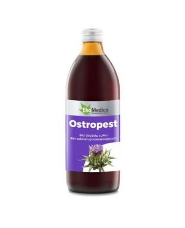 Ostropest, sok, 500 ml EkaMedica + Bez recepty | Homeopatia i zioła | Herbaty i soki ++ Jaro-Pol Ekamedica