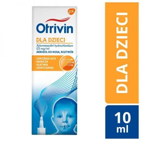Otrivin dla dzieci, 0.05% aerozol do nosa (0,5 mg / ml), 10 ml + Bez recepty | Przeziębienie i grypa | Katar i zapalenie zatok ++ Novartis