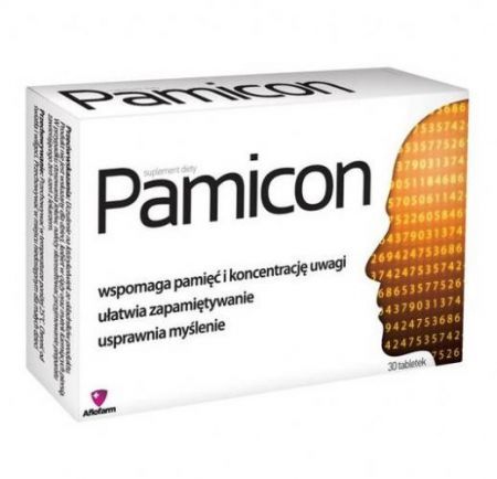 Pamicon, tabletki, 30 szt. + Bez recepty | Pamięć i koncentracja ++ Aflofarm