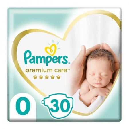Pampers Premium Care Newborn 0, pieluchy dla noworodków (2−5 kg), 30 szt. + Mama i dziecko | Akcesoria dla dziecka | Pieluszki, podkłady, chusteczki ++ Procter &amp; Gamble