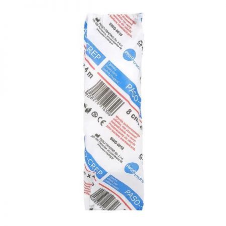 Paso-Crep, elastyczna opaska podtrzymująca 4 m x 8 cm, 1 szt. + Sprzęt i wyroby medyczne | Materiały opatrunkowe | Bandaże i opaski ++ Paso
