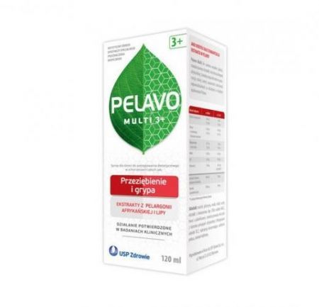 Pelavo Multi 3+, syrop, 120 ml + Bez recepty | Przeziębienie i grypa | Preparaty wspomagające ++ Us Pharmacia