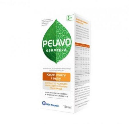 Pelavo Oskrzela, syrop, 120 ml + Bez recepty | Przeziębienie i grypa | Preparaty wspomagające ++ Us Pharmacia