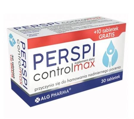 Perspicontrol Max, tabletki, 30 szt.+10 szt. GRATIS DATA WAŻNOŚCI 30.08.2022 + Bez recepty | Skóra, włosy i paznokcie ++ Alg Pharma