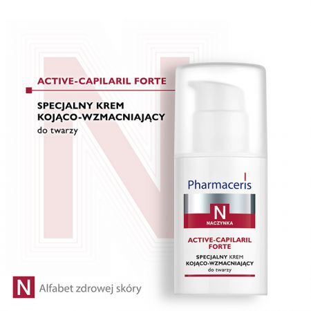 Pharmaceris N Active-Capilaril Forte, specjalny krem kojąco-wzmacniający, 30 ml + Kosmetyki i dermokosmetyki | Problemy skórne | Skóra naczynkowa ++ Laboratorium Kosmetyczne Dr Irena Eris