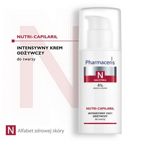 Pharmaceris N Nutri-Capilaril, krem intensywnie odżywczy 4%, 50 ml + Kosmetyki i dermokosmetyki | Problemy skórne | Skóra naczynkowa ++ Laboratorium Kosmetyczne Dr Irena Eris