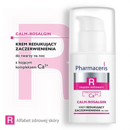 Pharmaceris R Calm-Rosalgin, krem redukujący zaczerwienienia na noc, 30 ml + Kosmetyki i dermokosmetyki | Problemy skórne | Skóra naczynkowa ++ Laboratorium Kosmetyczne Dr Irena Eris