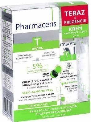 Pharmaceris T Zestaw Krem 5% Sebo- Almond Peel - 50ml + Krem nawilżająco- kojący - 20 ml + Kosmetyki i dermokosmetyki | Problemy skórne | Trądzik